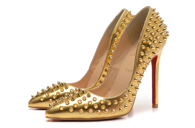 christian louboutin 12cm cuir dore enrichi (2)